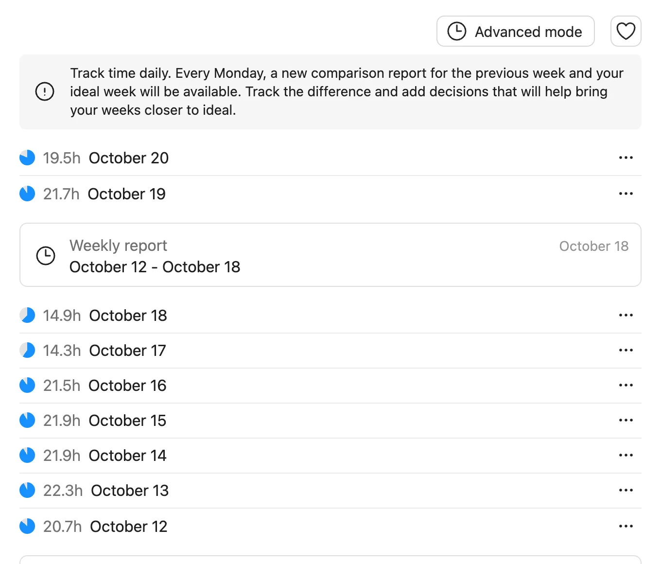 Time tracking and insights
